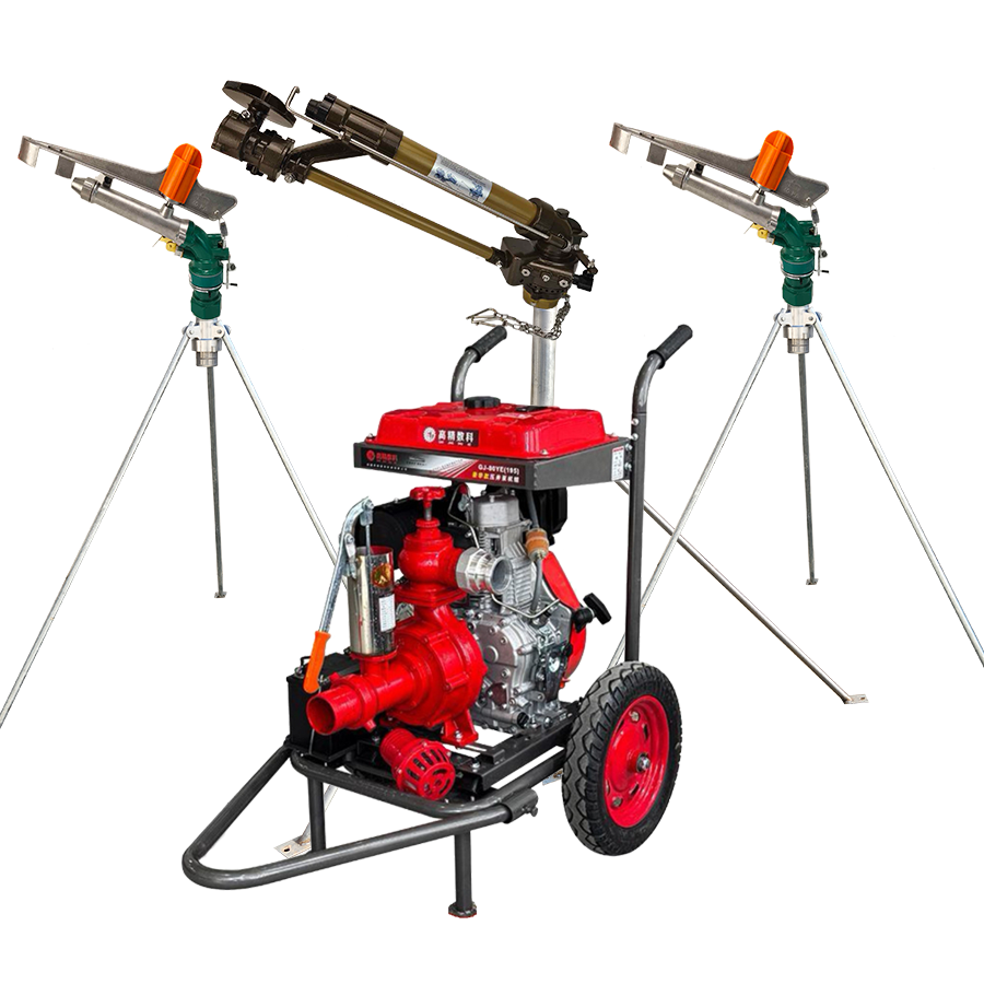 安庆一体式灌溉机组 全套喷枪水带配齐 抗旱浇地神器